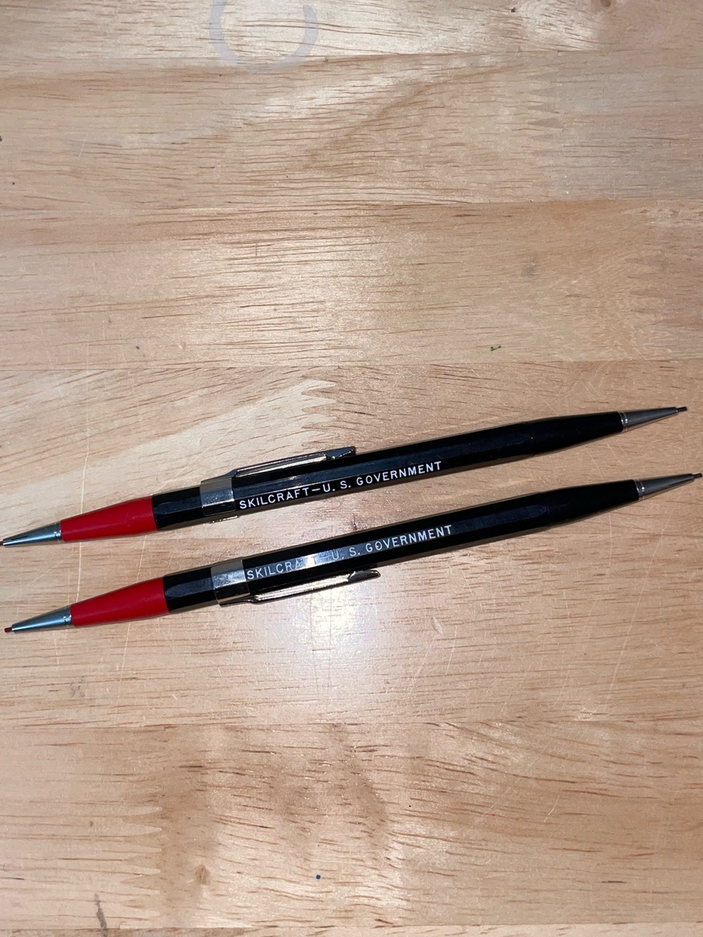 Skilcraft US Government Mechanical Pencils Double Ended Red & Black  - 2